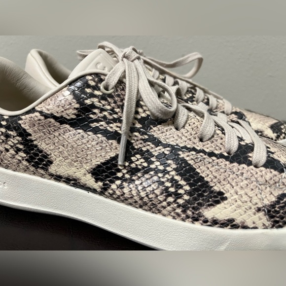 Cole Haan Grandpro Tennis Snake Print Lace Up Womens Beige Sneakers Shoe sz 9B - Picture 14 of 14